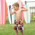 thumbnail image 4 of FORMRS Boys Swim Trunks Quick Dry Mesh Liner Boardshorts Sizes XS-XL, Flowers Pattern, 4 of 7