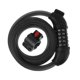 thumbnail image 1 of Candado de seguridad para bicicleta con número reiniciable de 5 dígitos y cadena de cable (negro), 1 of 5