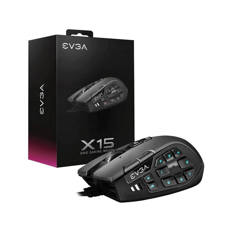 EVGA Wired Optical MMO Gaming Mouse, Ergonomic Design, 20