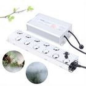 DENSET 12 Head Ultrasonic Mist Maker Pond Fogger Machine for Hydroponics Landscape 110V