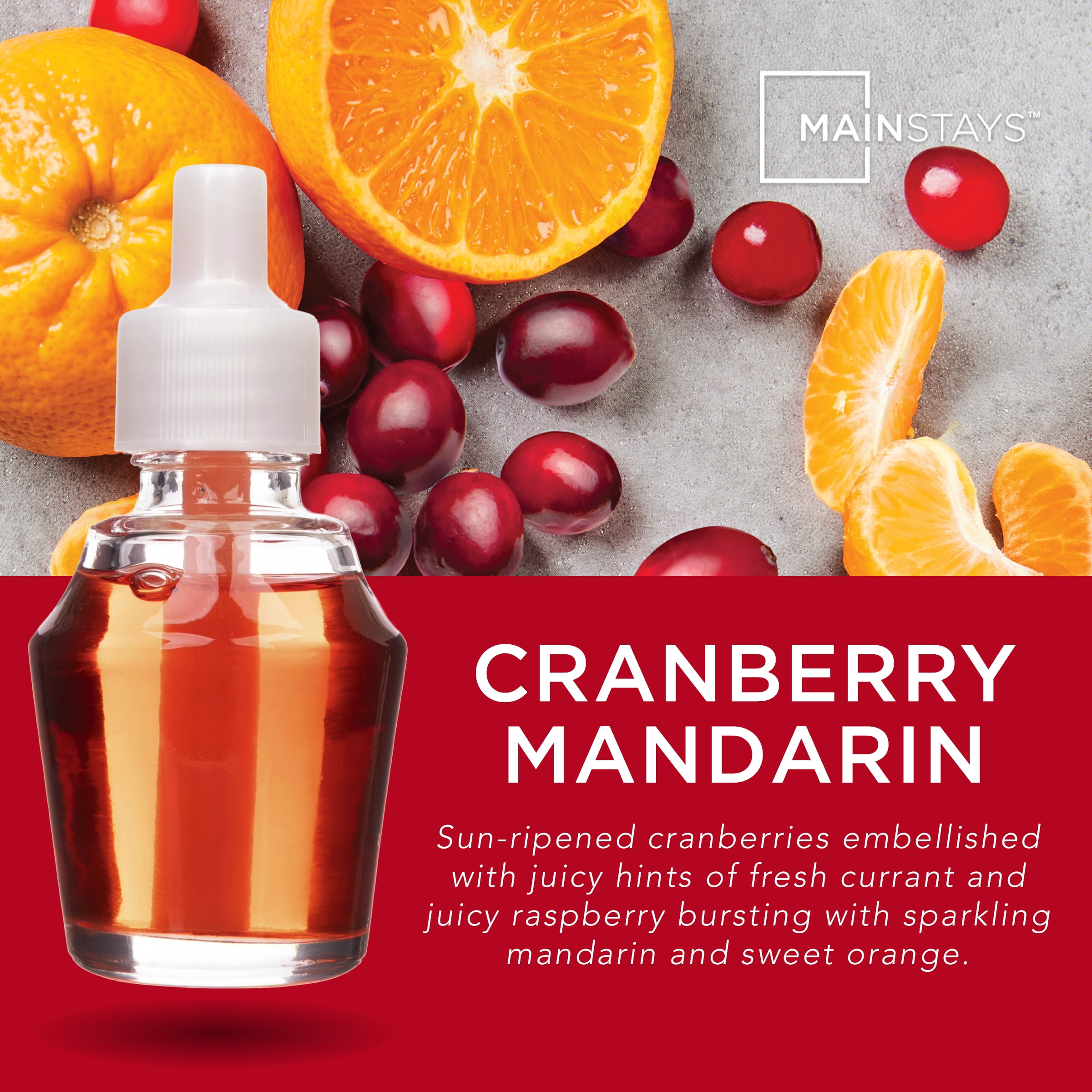 Mainstays Aroma Accents Oil, Cranberry Mandarin Spice