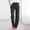 Black, variant on Azrian Womens Fall Fashion Pants Clearance,Women Casual Cotton And Linen Solid Drawstring Elastic Waist Long Straight Pants Black Size XXL on Sale