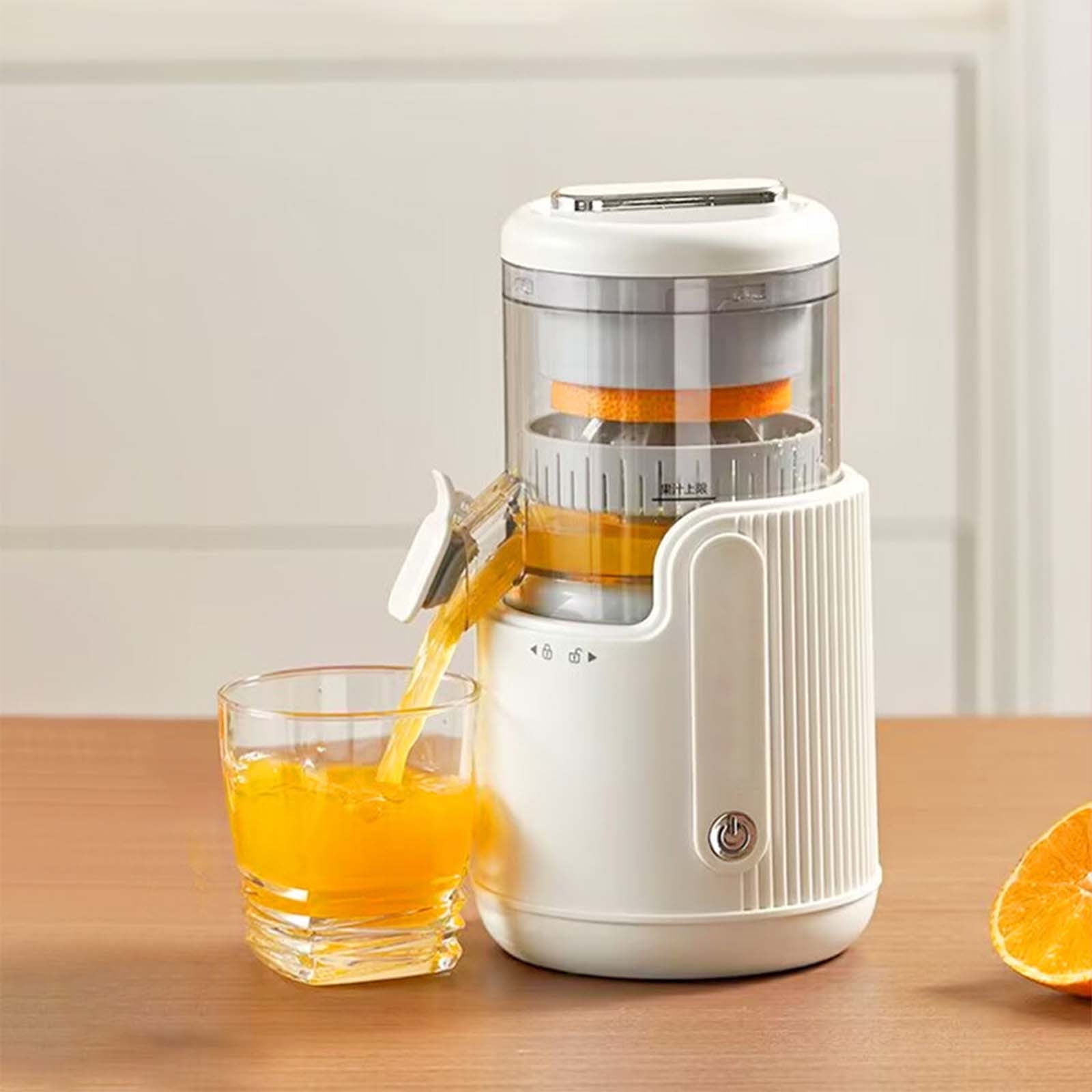 Msgweeeg Juicer Machines Cold Press Juicer Juicer Powerful Slow USB Rechargeable Masticating Juicer 360 Degree Motor Easy To Squeezer for Lemon Orange