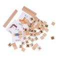 thumbnail image 4 of Bloques de construcción del alfabeto de madera para niños y adultos, seguridad educativa temprana, aprendizaje de lectura, bloques de palabras de madera, 4 of 5