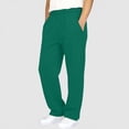 thumbnail image 6 of ATOGUTA Girls Sweatpants School Uniform Pants Cozy Elastic Waist Casual Long Trousers with Pockets Army Green, Size 5T-14, 6 of 8