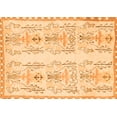 thumbnail image 1 of Ahgly Company Indoor Rectangle Abstract Orange Modern Area Rugs, 8' x 12', 1 of 4