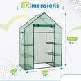 thumbnail image 4 of Machrus Ogrow Deluxe WALK-IN 3 Tier 6 Shelf Portable Greenhouse, 4 of 8