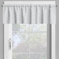 thumbnail image 2 of Ambesonne Geometric Valance Pack of 2, Striped Hexagonal Forms, 54"X12", Pale Grey and Pearl, 2 of 5