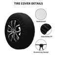 thumbnail image 2 of Pofeuu Tomato Field Bottle Print Spare Tire Wheel Cover for Car Truck SUV Camper Universal Fit Spare Tire Cover RV Spare Tire Covers-17 inch, 2 of 6