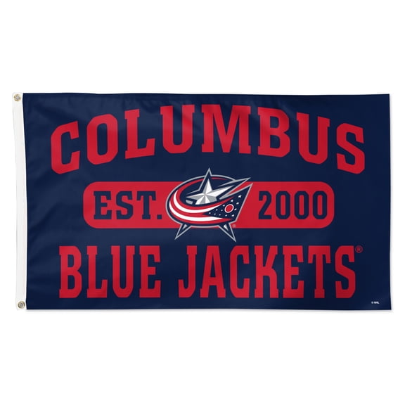 WinCraft Columbus Blue Jackets 3' x 5' Single-Sided Franchise Establishment Deluxe Flag