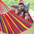 thumbnail image 4 of Clearance! Anckoeil 59"×78.7" Garden Hammocks Comfortable Fabric Hammocks with Tree Straps for Hanging Sturdy Hammocks Up To 660lbs Portable with Travel Bag for Camping Outdoor, 4 of 4