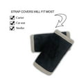 thumbnail image 2 of Strap Covers For Baby Car Seat Belt Universal Fit Stroller Belt Strap cover Black minky, 2 of 10