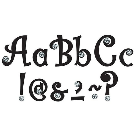7 in. Bling Letters with Jewels, 202 Piece