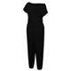 thumbnail image 1 of Sonducket Mono de color sólido de manga corta con un solo hombro en la espalda para mujer Vestidos negro XXXL Sonducket AP002204-06, 1 of 4
