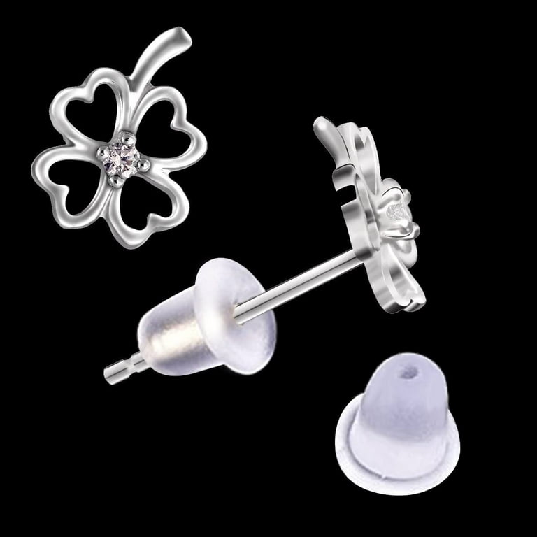 Clear Earring Back Silicone Clear Earring Clutch Safety Backings