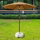 thumbnail image 4 of Base para sombrilla de patio, rellena de agua, resistente, cuadrada, resistente al viento, soporte para sombrilla, ideal para playa, pesca, césped, blanco, 4 of 5