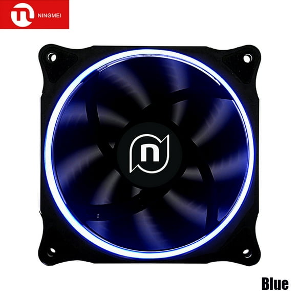 Ningmei Desktop Computer Case Cooling Fan N3 Series 12cm LED Cooler RGB Fan Low Noise Compatible for Desktop Computer PC