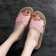 thumbnail image 6 of asdoklhq Womens Slippers Clearance Summer Ladies Slippers Polka Dot Polka Dot Holiday Beach Shoes Pink 39, 6 of 9
