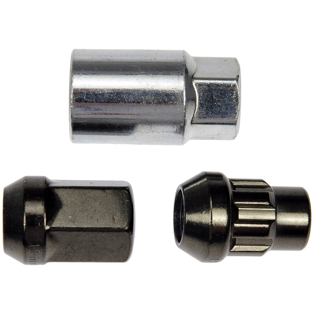 Dorman 713-375Z Wheel Lug Nut for Specific Models, Hyper Black Chrome (Pack of 20)