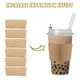 thumbnail image 5 of 100 fundas de papel kraft para vasos de café, de cartón corrugado, desechables, resistentes al calor, para bebidas calientes, aislantes protectores de calor y frío, 5 of 7