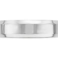 thumbnail image 3 of 10K White Gold 10Kw 6mm Bevel Edge Comfort Fit Band Size 8 Made In United States 1wbec060-8, 3 of 5