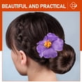 thumbnail image 2 of 9 pinzas para el pelo con flores hawaianas, pinzas multicolores con flores de plumeria, pinzas para el pelo con flores de playa para recuerdos de boda., 2 of 8