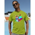 thumbnail image 2 of Colorful Corgi Dog W Bandana T-Shirt Men -Image by Shutterstock, Male 5X-Large, 2 of 4