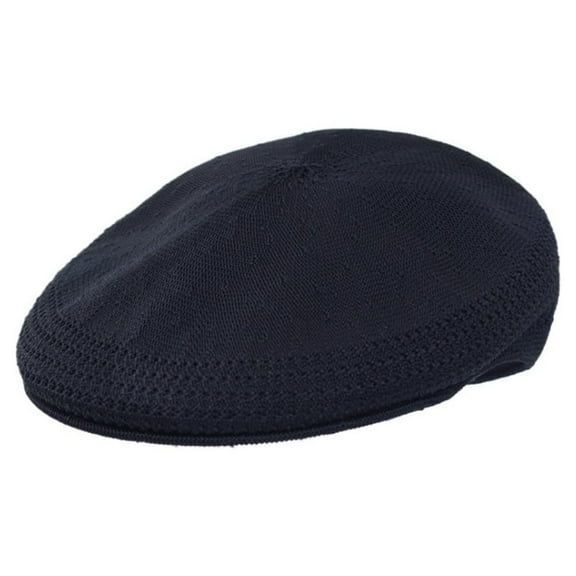WITHMOONS Mesh Classic Newsboy Ivy Flat Cap Unisex Colorful Lightweight Hat YZ30123 (Black)