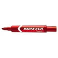 thumbnail image 2 of MARK A LOT Regular Desk-Style Permanent Marker, Chisel Tip, Red, Dozen, 2 of 2