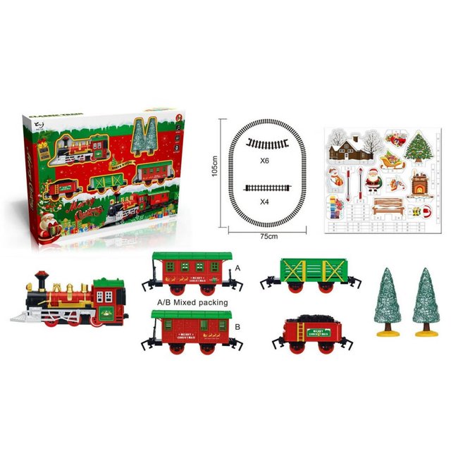 Jouets de Noël Modèle de Petit Train Électrique Jouets Éducatifs pour Enfants