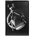 thumbnail image 2 of American Art Decor Vintage Microphone Black and White Framed Photo Art Print (37" x 25"), 2 of 6