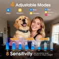 thumbnail image 6 of Smart Dog Bark Collar for Small Medium Large Dogs 10-100lbs, Humane Anti-Bark Device with Anti-False Trigger Gravity Sensor & Bark Count Tracking, 4 Modes & 8 Levels to Effectively Stop Barking, 6 of 9