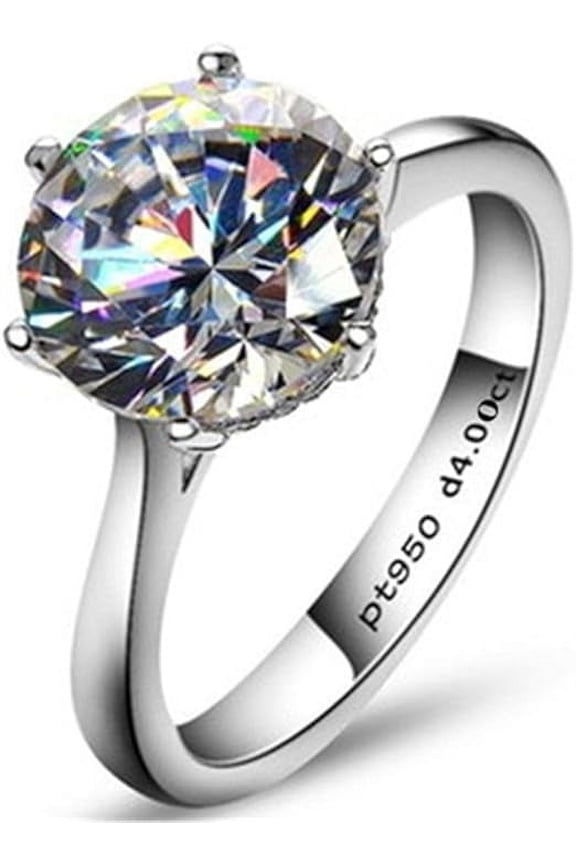 Silver rings, engagement rings, 1-4k zircon rings, bling diamond rings - bring you noble and elegant temperament