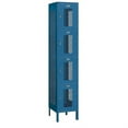 thumbnail image 2 of Salsbury Industries 84168BL-U 15" Four Tier Vented, 1 Wide x 6 Feet High x 18 Inches Deep, Unassembled Metal Locker, Blue, 2 of 3
