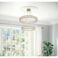 thumbnail image 3 of Monroe 28 inch LED double ring chandelier in gold, 3 of 9