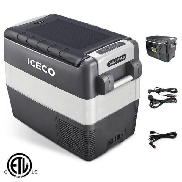 Iceco Jp50 12v Portable Freezer Fridge Cooler 53 Quart 50 Liter Compact Refrigerator Dc 12 24 V Ac 100 240v For Car Truck Vehicle Van Outdoor Camping Picnic 0 50 Walmart Com Walmart Com