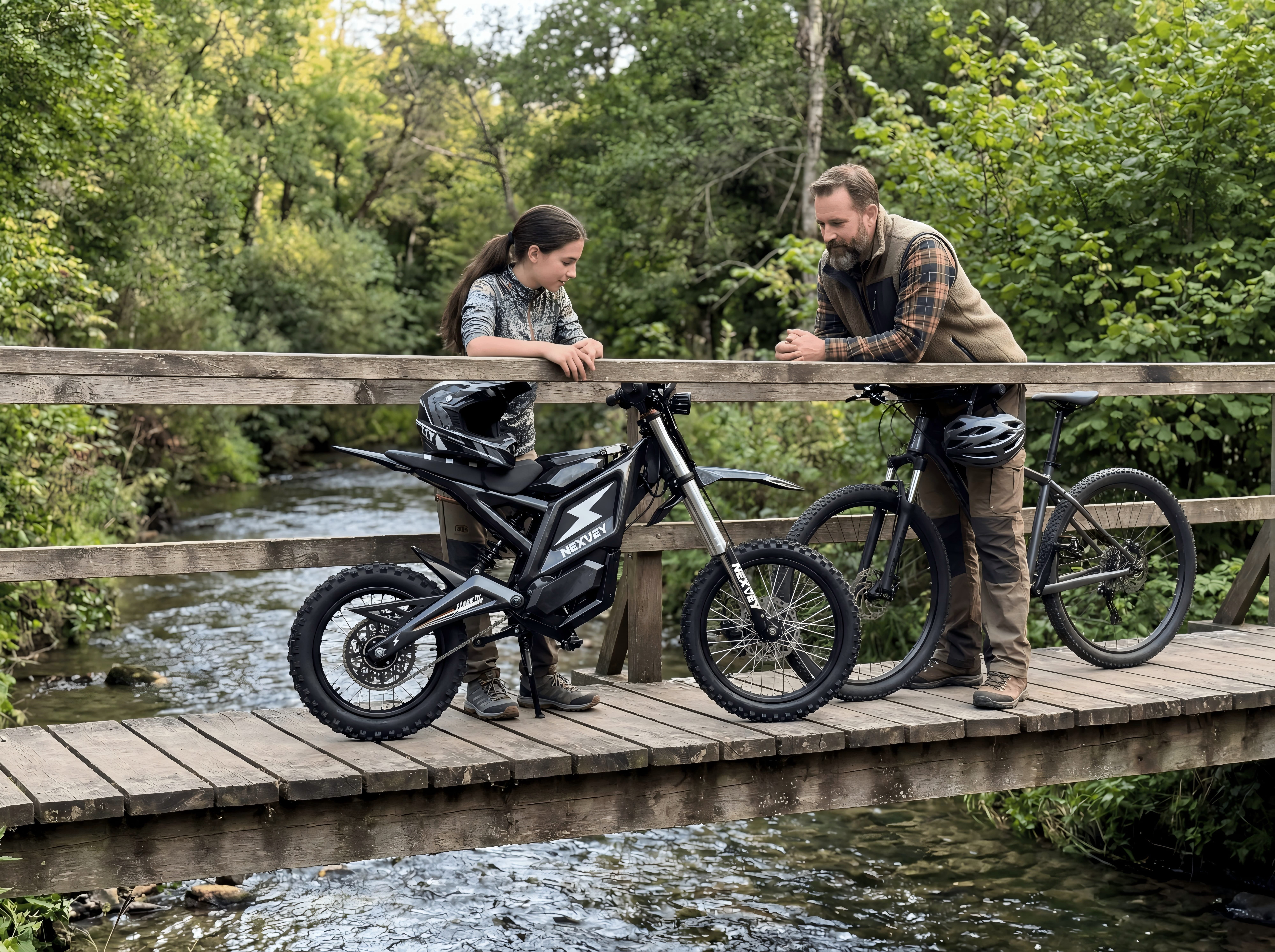 Nexvey Flash Electric Dirt Bike, 4000W Peak, 48V 22.5AH Battery, 35MPH, 35Mi Range, Wheelie Assist, Dual Suspension & Brakes, off Road Ebike for Teens 13+