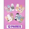 thumbnail image 3 of Calcetines Algodón Tobitin Tines De Mujer Animalitos 12pzs, 3 of 8