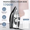 thumbnail image 3 of Plancha de vapor IRONDAY Rapid Heating, 1700 W, suela antiadherente, 3 of 8