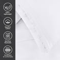 thumbnail image 6 of 650 Thread Count 100% Egyptian Cotton Solid Pillowcases, 2-Piece Pillowcase Set by Blue Nile Mills- King, Ivory, 6 of 6