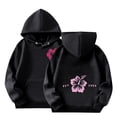 thumbnail image 4 of Bnwani Hoodies for Girls Crew Neck Long Sleeve Pockets Short Sweatshirt Letter Graphic Printed Tops Pullover, 4 of 4