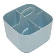 thumbnail image 1 of Modular Plastic Desk Organizer - Multi-Compartment Storage Container for Makeup Brushes, Stationery & Art Supplies (Ergonomic Handle Design), 1 of 7