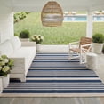 thumbnail image 6 of Safavieh Courtyard Caroline Striped Indoor/Outdoor Area Rug, Navy/Beige, 10' x 14', 6 of 19