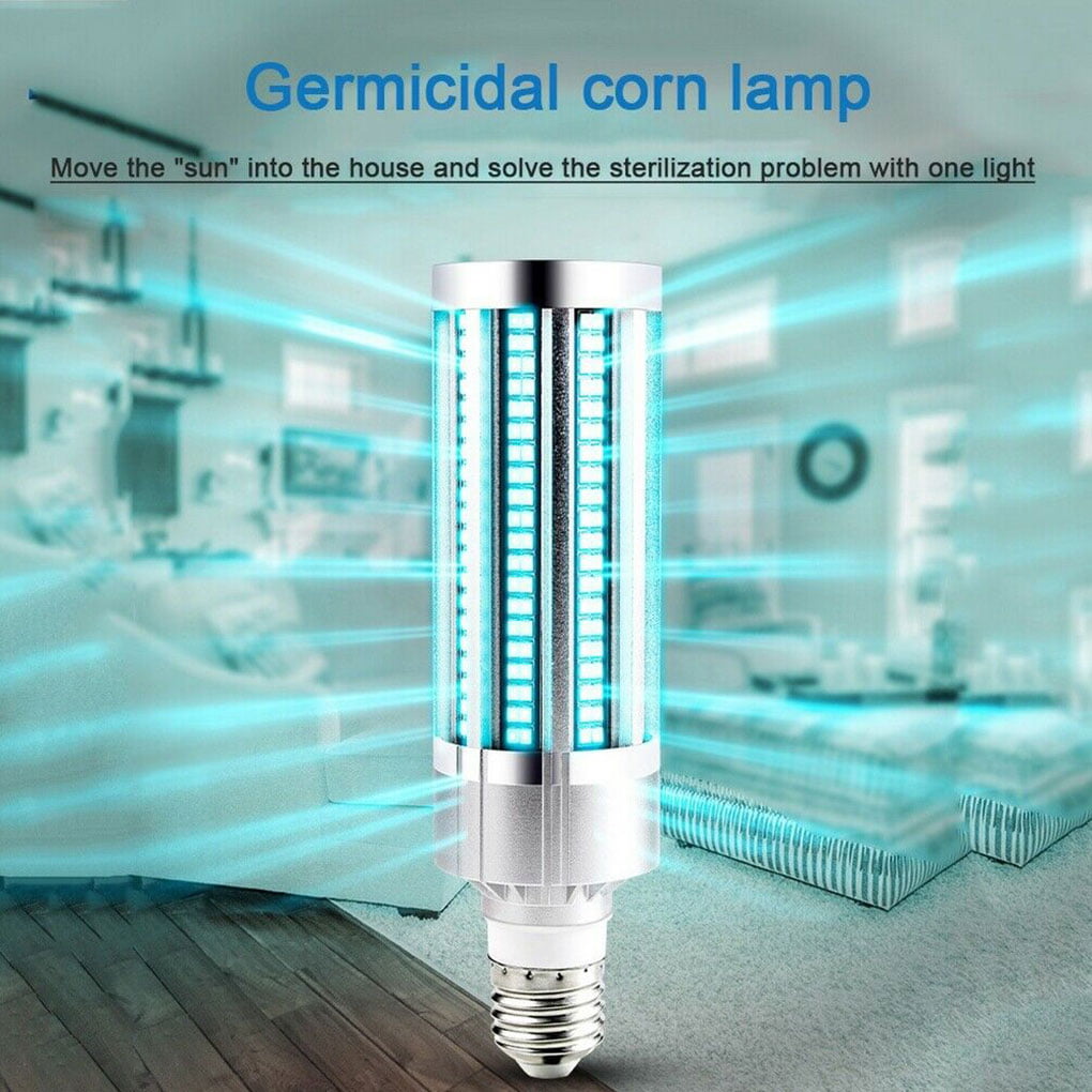 60W UV Germicidal Sterilizer Lamp LED E26 E27 Home Ozone Disinfection Light Bulb 