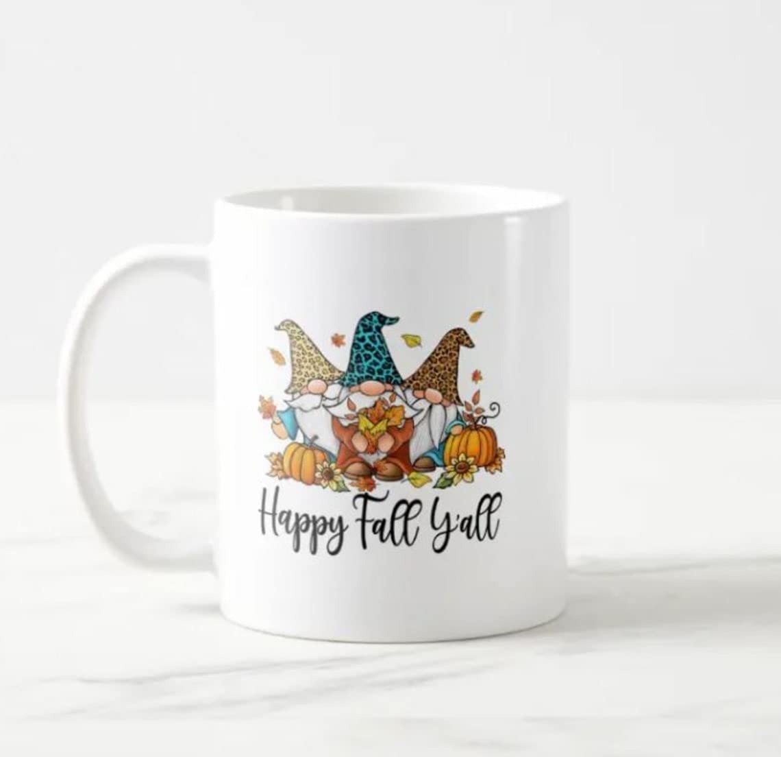 Fall Gnomes Coffee Mug, Gift for Coffee Lover, Happy Fall Yall Gnome