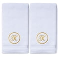 thumbnail image 2 of Monogrammed Hand Towels for Bathroom Kitchen Makeup | Personalized Gift for Wedding-Bridal | Custom Luxury Turkish Towel | Spa Collection, Oversized, 16 X 30 Inch, Set of 2, 2 of 3
