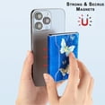thumbnail image 3 of Allytechgroup Wallet with MagSafe RFID Blocking for iPhone 16/15/14/13/12 Series, Strong Magnetic Card Holder for 4 Cards, PU Leather Kickstand, Butterfly Floral Design, Compatible with MagSafe Cases, 3 of 11