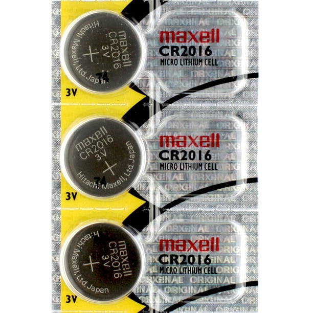 3 x Maxell CR2016 Batteries, Lithium Battery 2016 