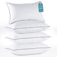 thumbnail image 1 of Juego de 4 almohadas HUXMEYSON tamaño Queen, alternativa de plumón, 1 of 7