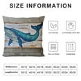 thumbnail image 5 of Qinduosi Sea Animals Decorative Pillowcases Inch Pack Ocean Theme Throw Pillow Covers ///Whale Nautical Summer Beach House Cushion Covers for Porch Couch Sofa White, 5 of 5